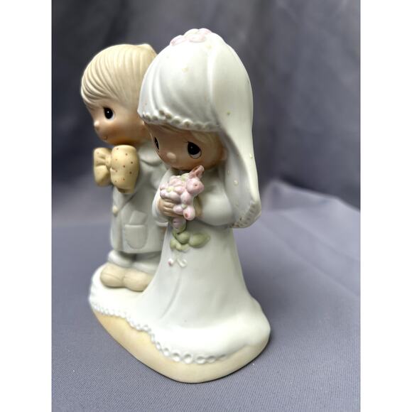 Precious Moments 1979 E-3114 The Lord Bless You and Keep You - with a box - Picture 6 of 9